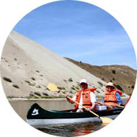 Canoeing along the Dead Dunes
